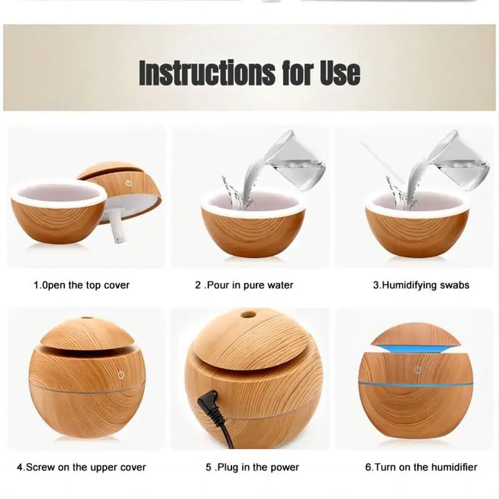 USB Air Humidifier with Oil Fragrance-NexHomeDecor