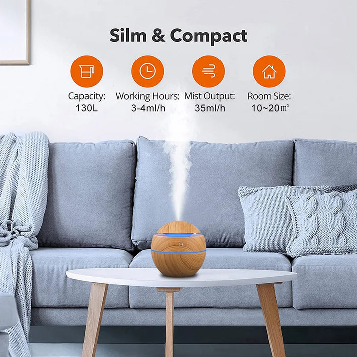 USB Air Humidifier with Oil Fragrance-NexHomeDecor