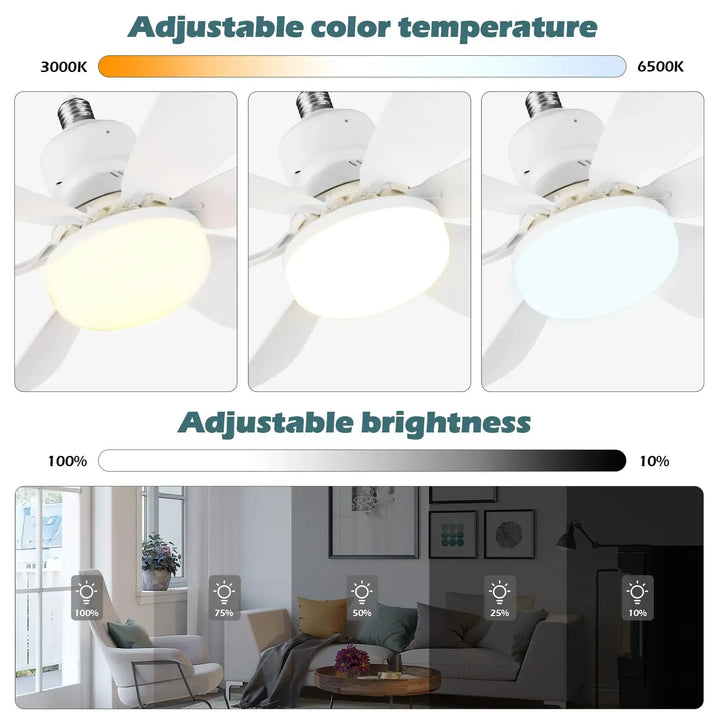 Light Bulb Ceiling Fan Remote Control-NexHomeDecor