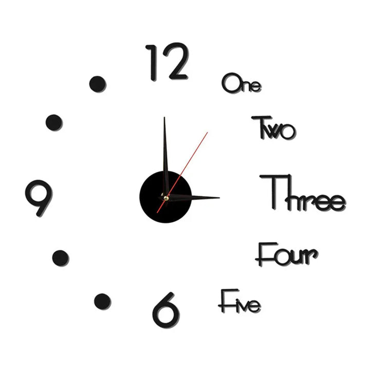 Frameless Wall Clock - Roman Numeral-NexHomeDecor