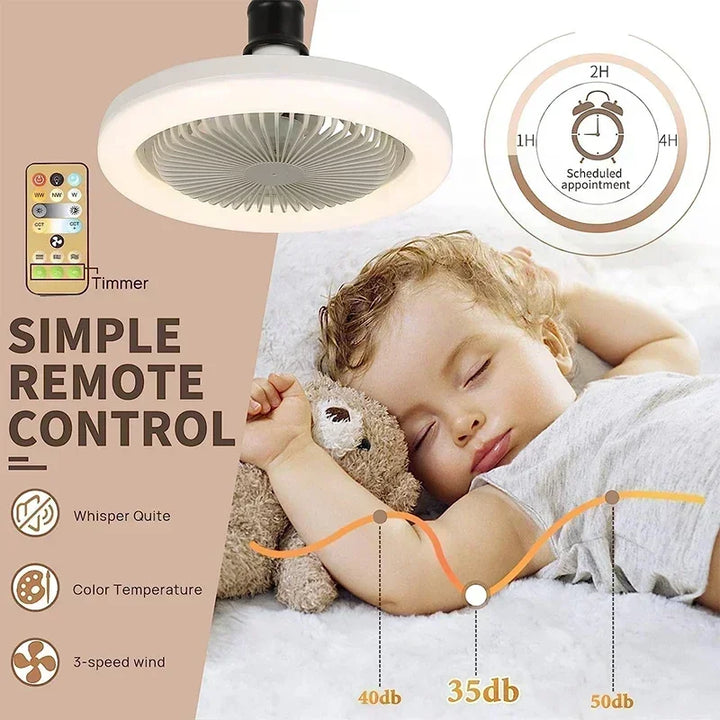 Modern Light Bulb Ceiling Fan-NexHomeDecor