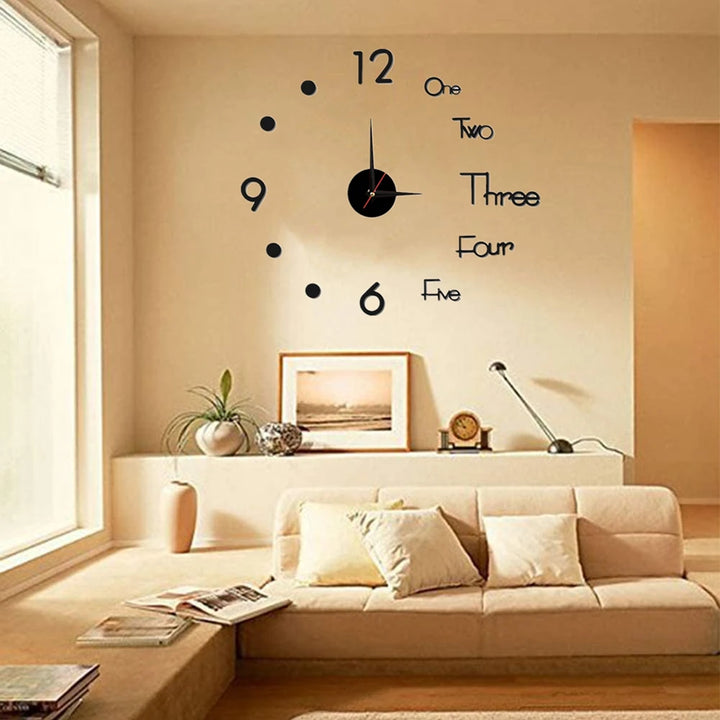 Frameless Wall Clock - Roman Numeral-NexHomeDecor