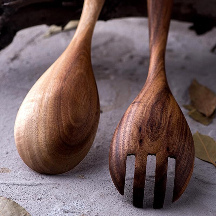Wooden Salad Serving Set-NexHomeDecor