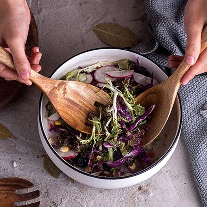 Wooden Salad Serving Set-NexHomeDecor