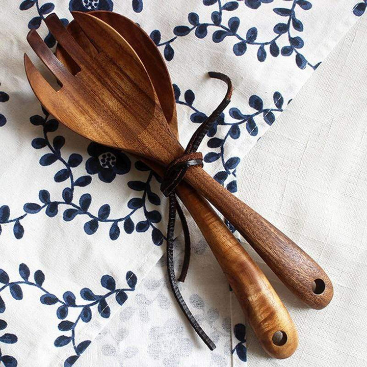 Wooden Salad Serving Set-NexHomeDecor
