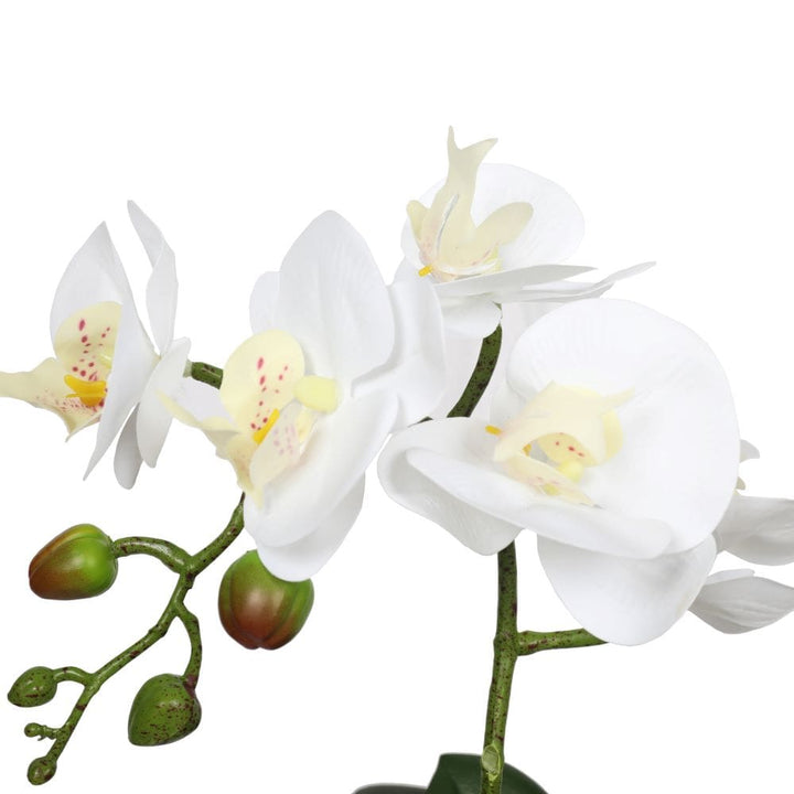 White Orchid 35cm with Decorative Pot-NexHomeDecor