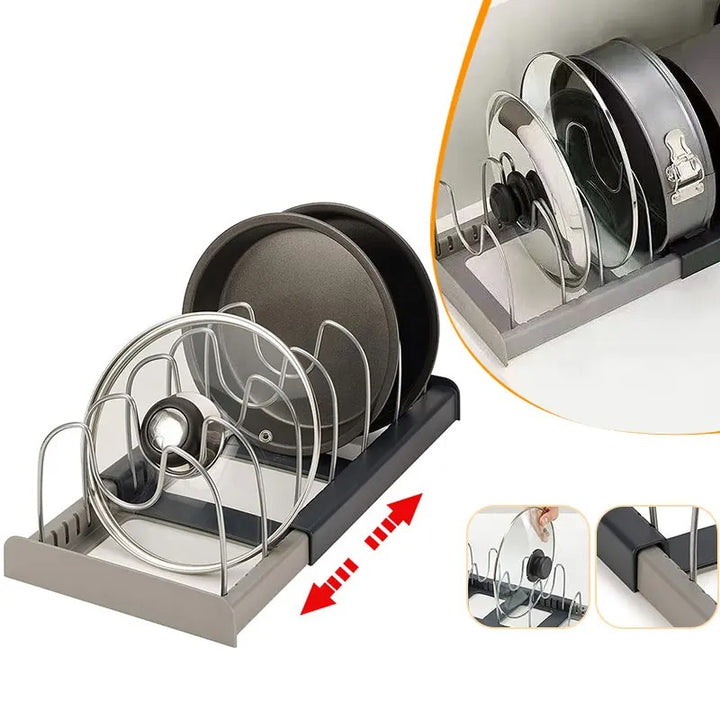 Expandable Pot and Pan Organiser Rack-NexHomeDecor