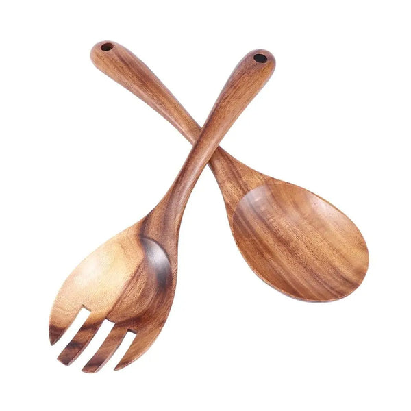 Wooden Salad Serving Set-NexHomeDecor