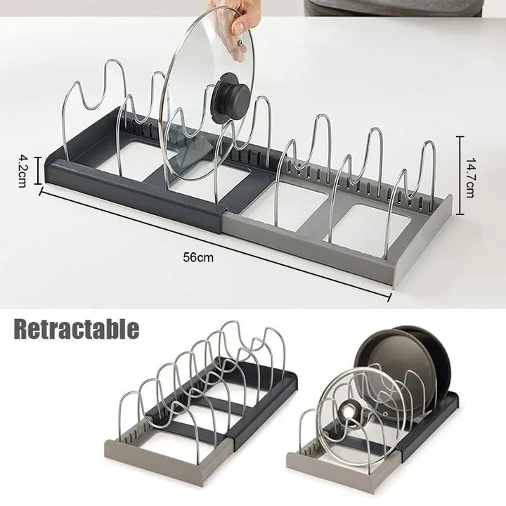 Expandable Pot and Pan Organiser Rack-NexHomeDecor