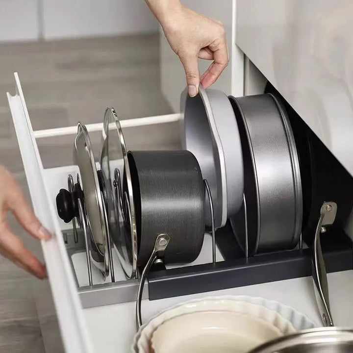 Expandable Pot and Pan Organiser Rack-NexHomeDecor